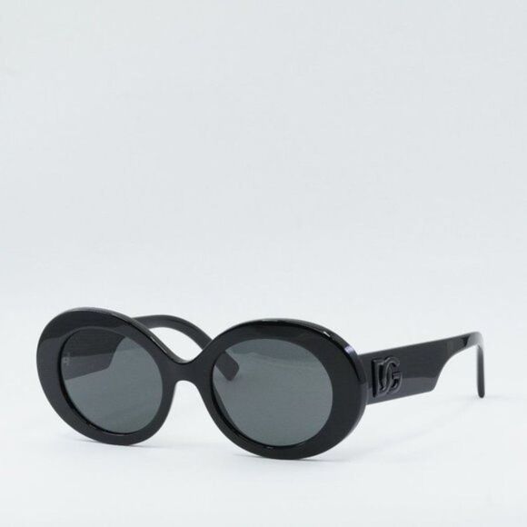 💯 NEW DOLCE&GABBANA DG4448 501/87 BLACK SUNGLASSES